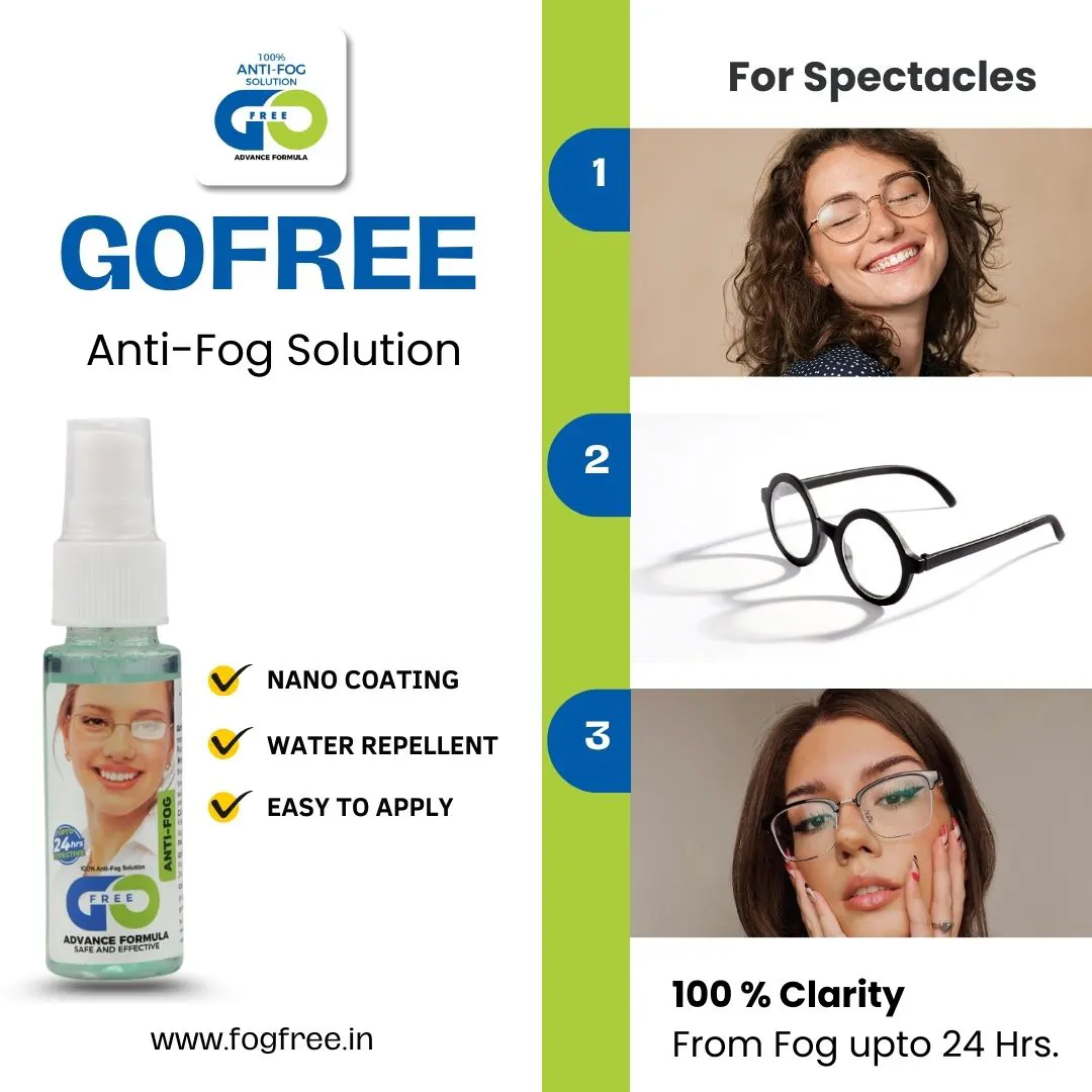 See Clearly Every Day with Anti Fog Spectacles in India – Powered by GoFree