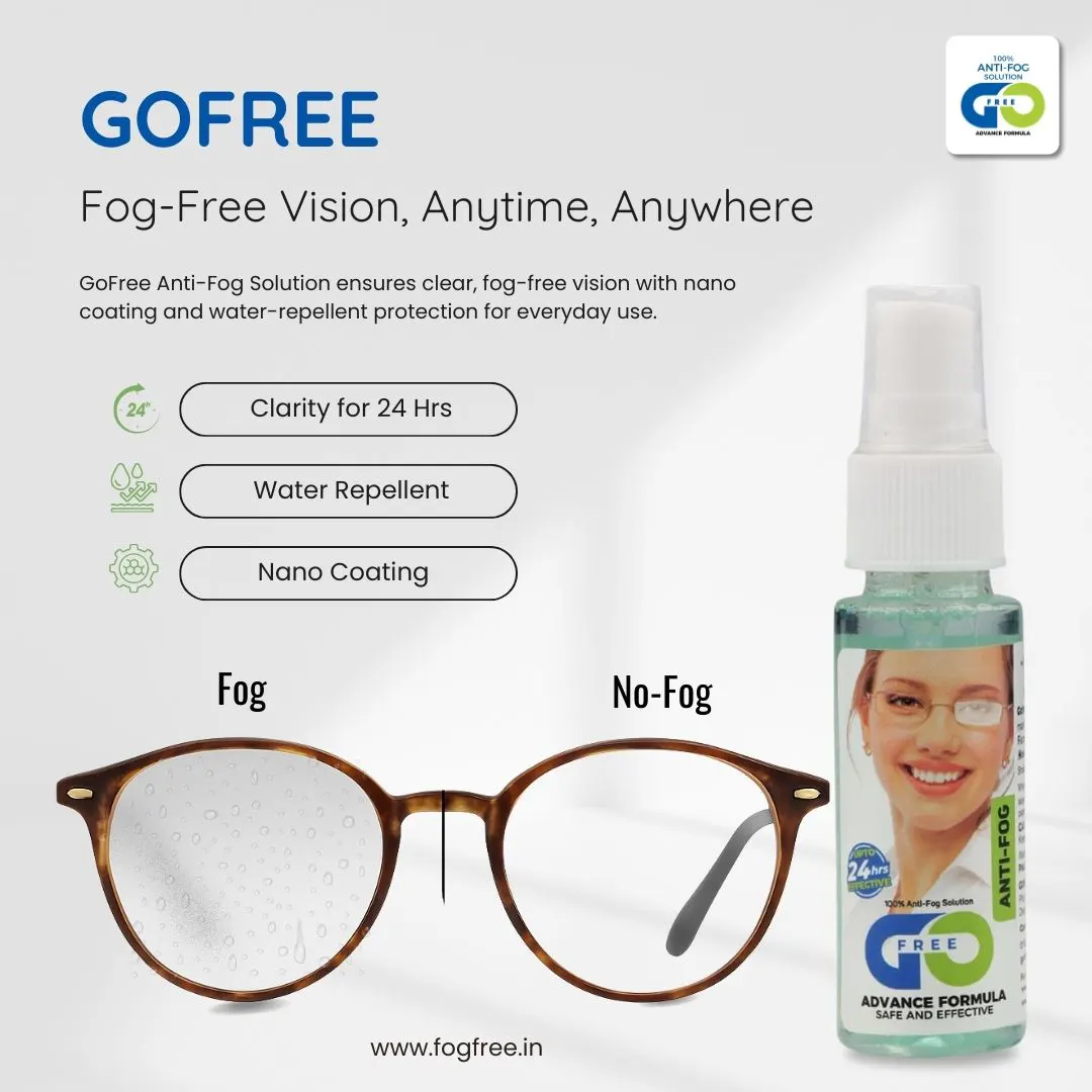 Get Clear Vision with the Best Anti Fog Coating for Glasses in India – GoFree