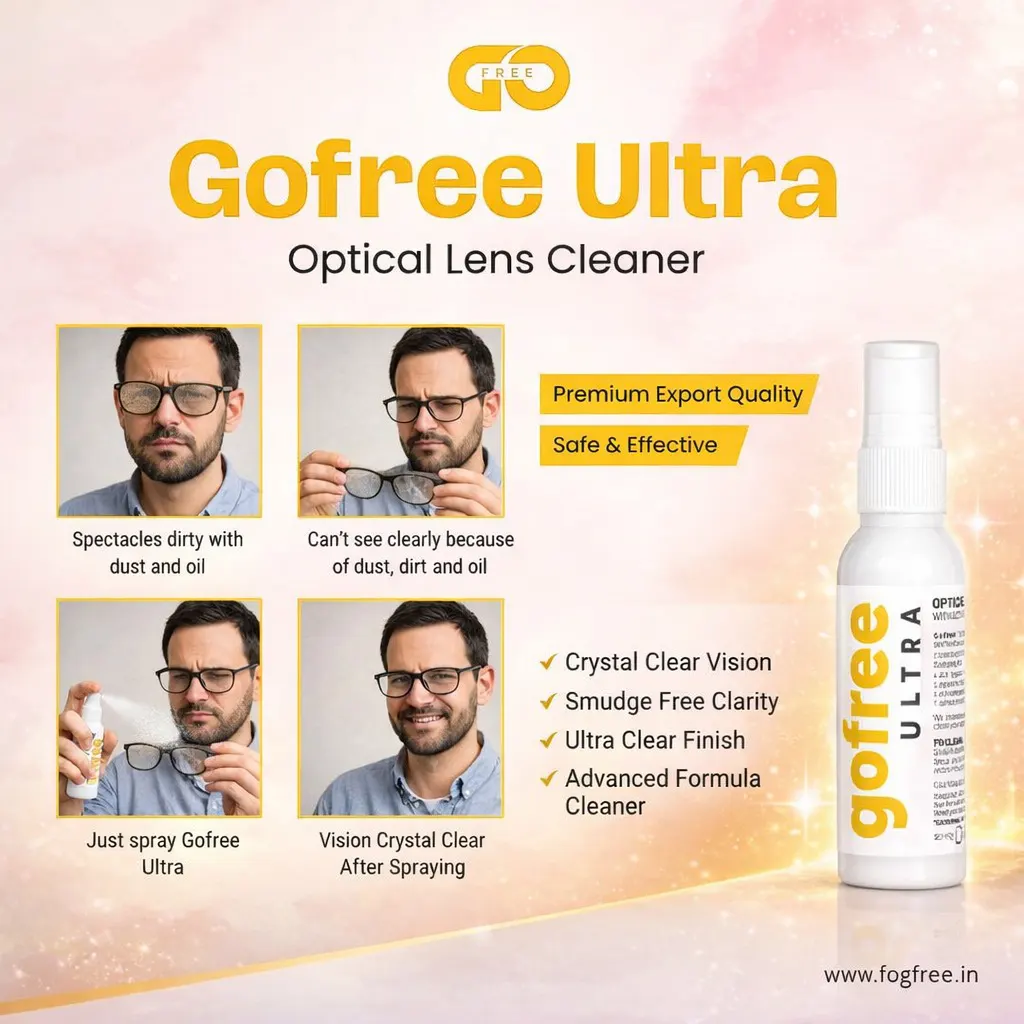 Best Anti Dust Spray for Spectacles in India – Clear Vision with GoFree Ultra