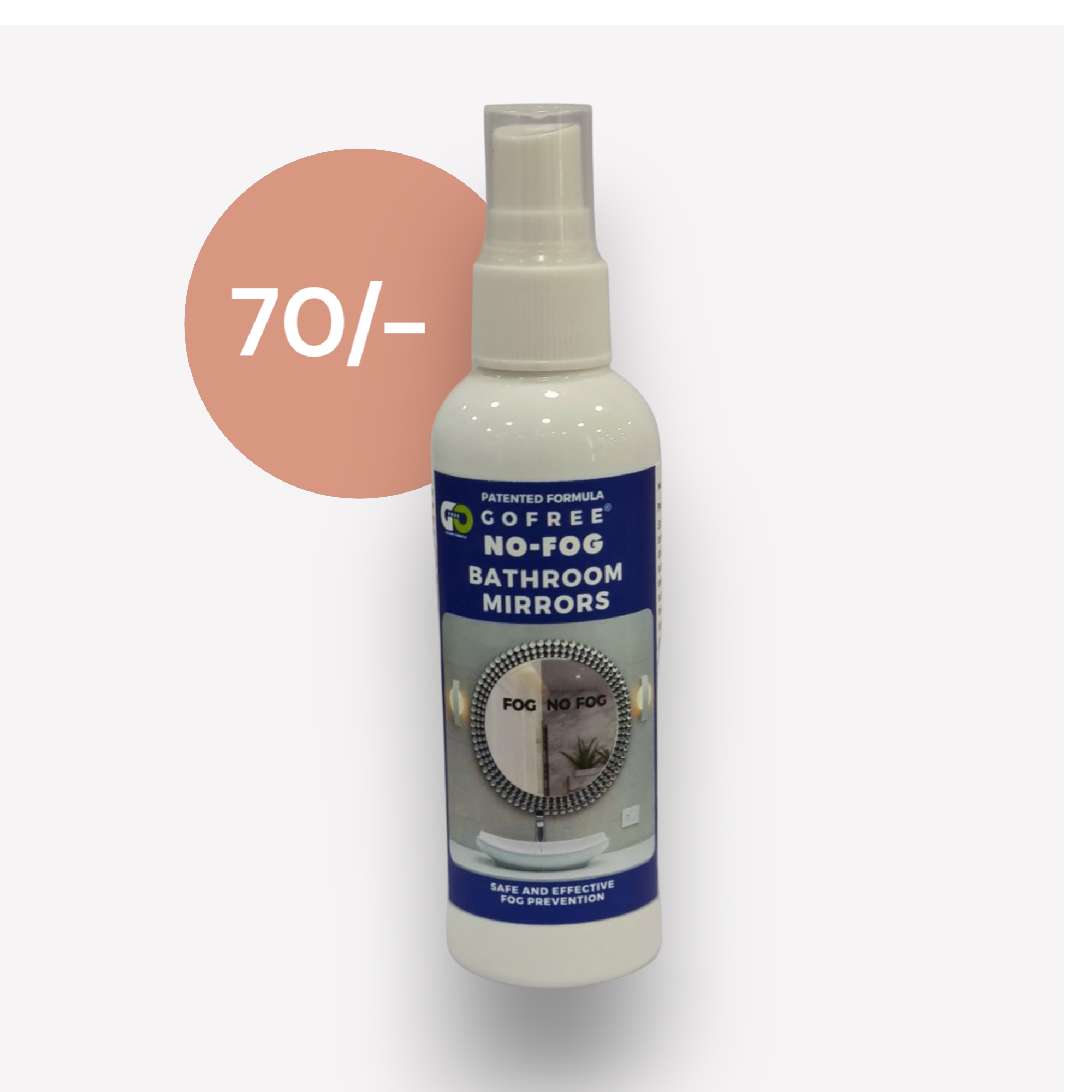GOFREE NO-FOG BATHROOM MIRROR