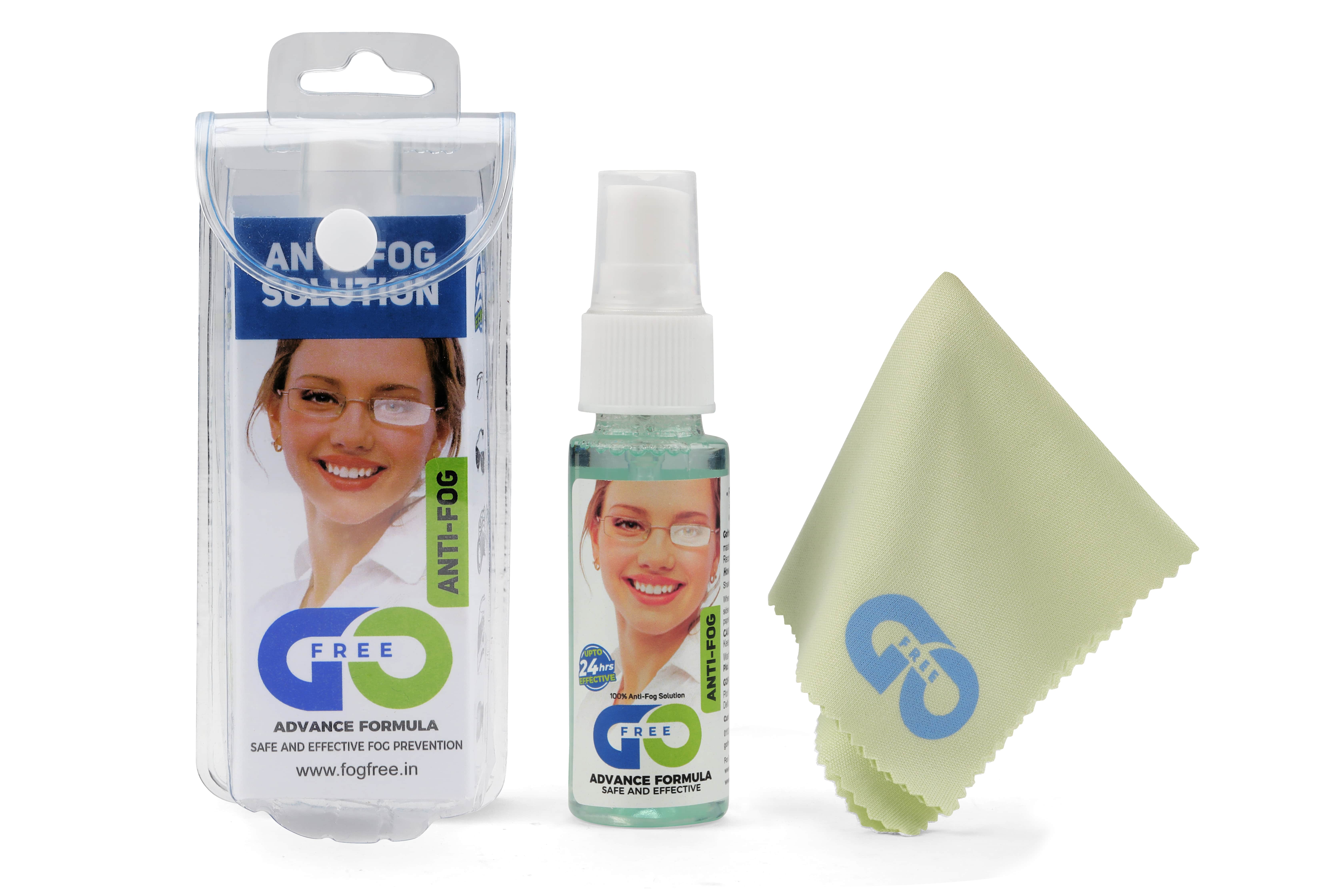 Anti-Fog Solution (30 ML) for Spectacles, Sunglasses & Eyewear – Effective for up to 24 Hrs