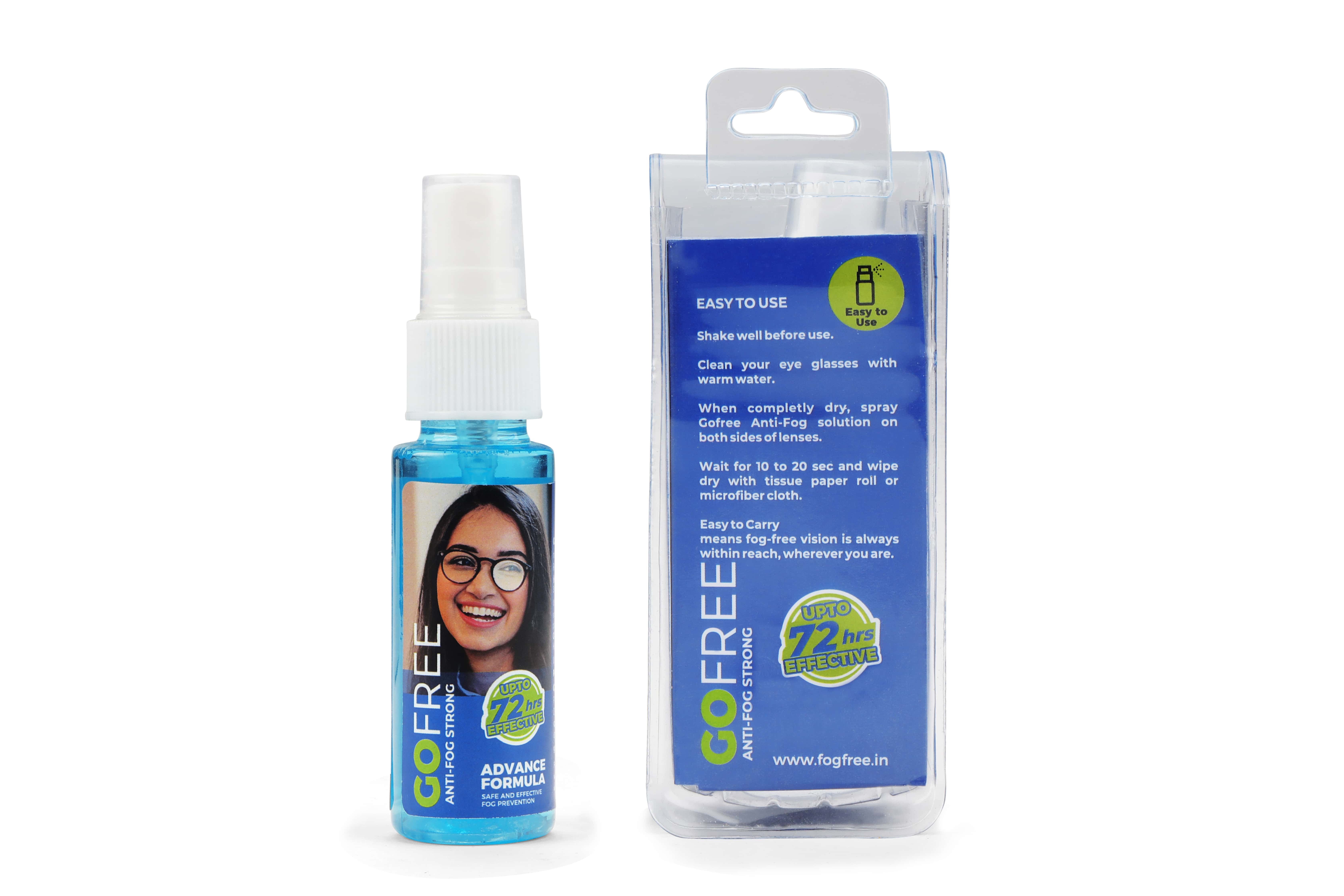 Anti-Fog Solution Strong (30 ML) - Effective for up to 72 Hrs. Ideal for Spectacles, Sunglasses & Eyewear