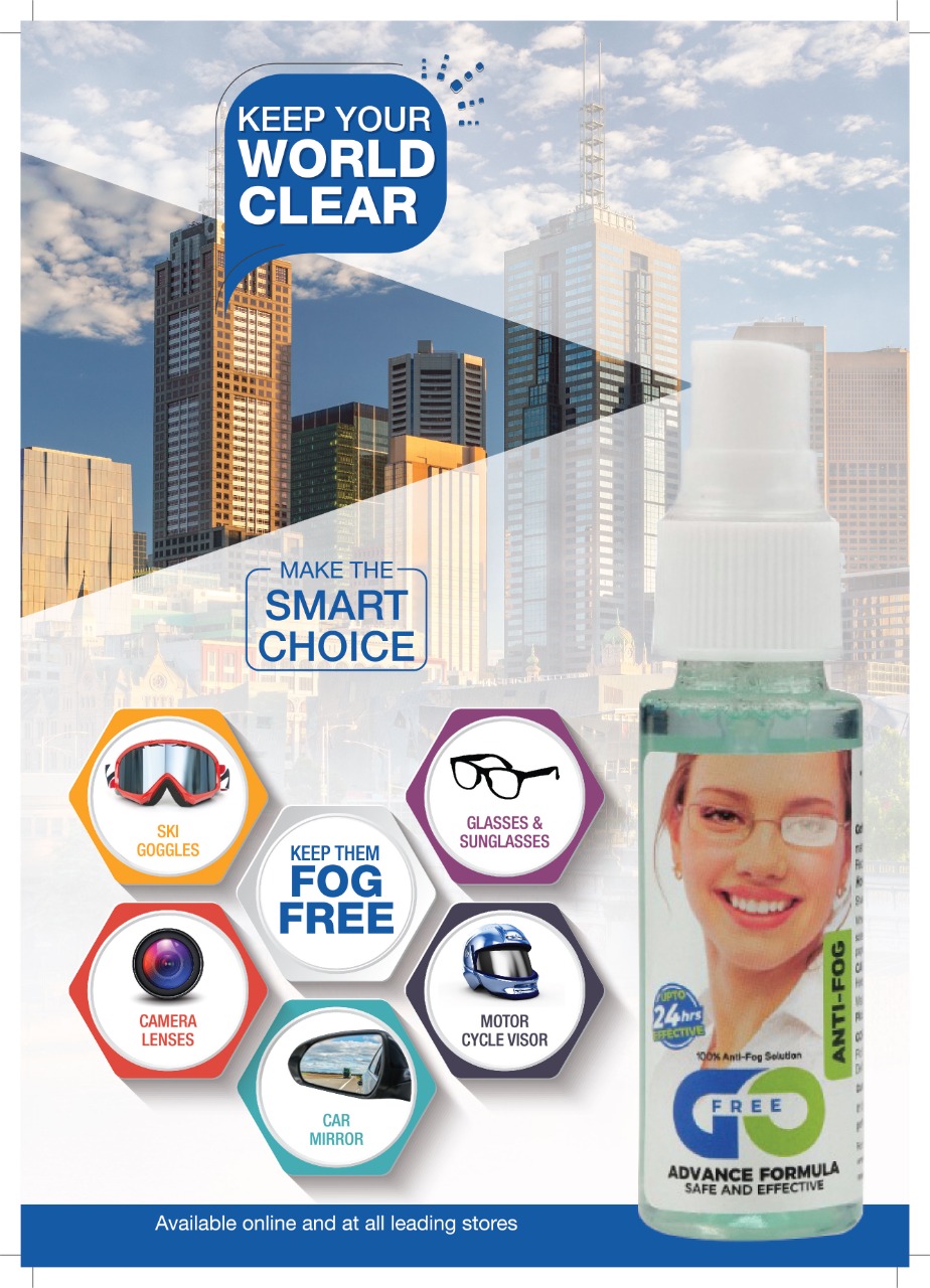 Anti-Fog Solution Strong (30 ML) - Effective for up to 72 Hrs. Ideal for Spectacles, Sunglasses & Eyewear