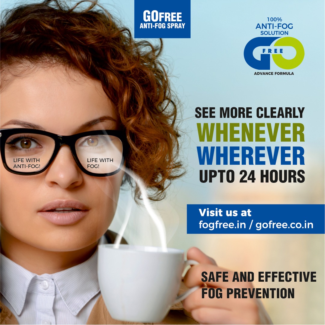 Anti-Fog Solution (30 ML) for Spectacles, Sunglasses & Eyewear – Effective for up to 24 Hrs