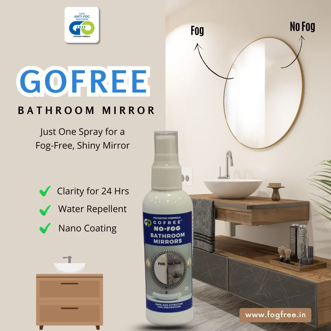 Enjoy Clear Reflections with the Best Anti Fog Shower Mirror in India – By GoFree