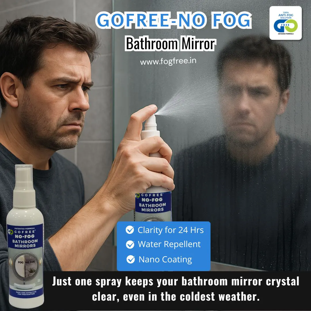 Say Goodbye to Bathroom Fog in Delhi NCR with GoFree Anti-Fog Spray