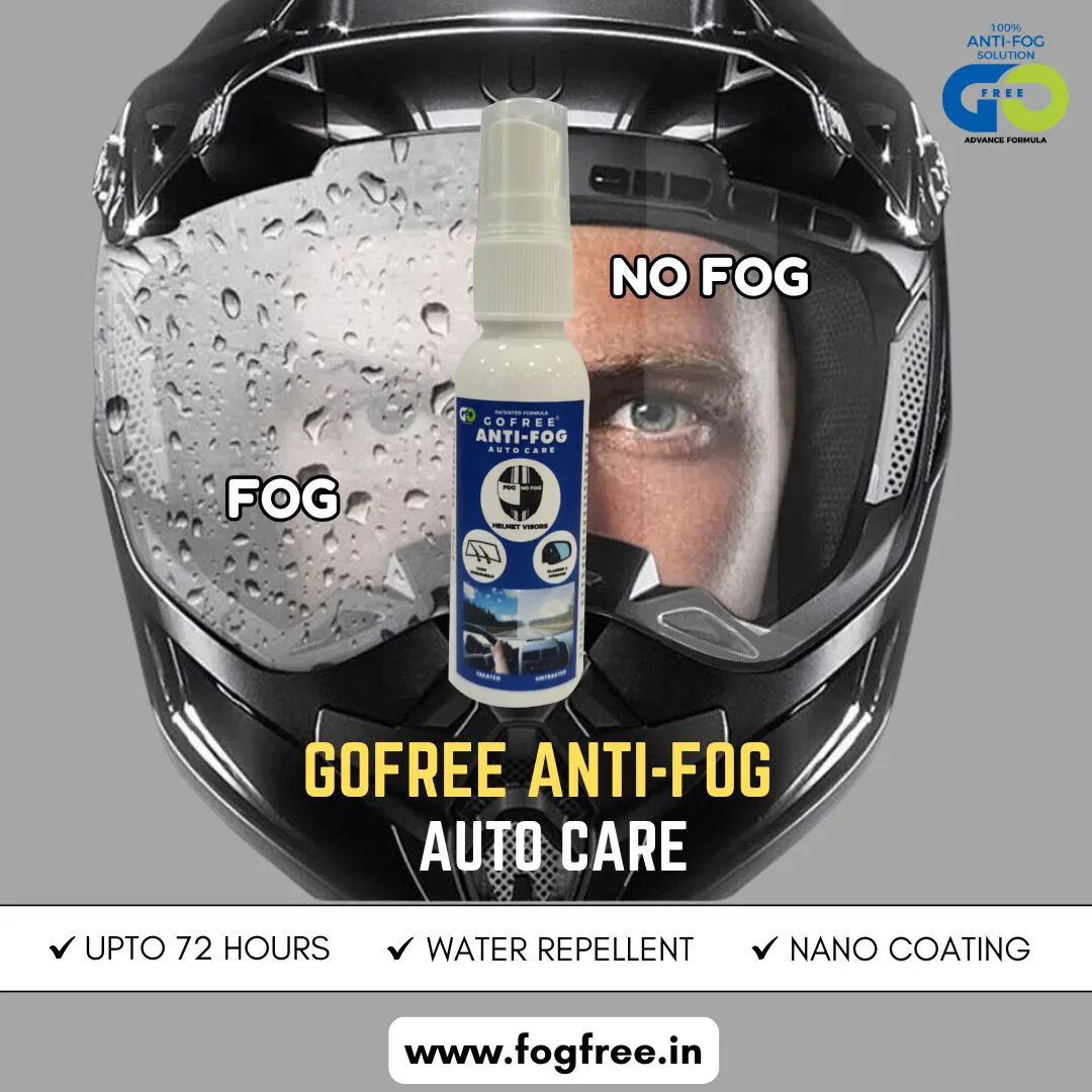 GoFree – Best Anti Fog Visor Spray in India for a Clearer, Safer Ride