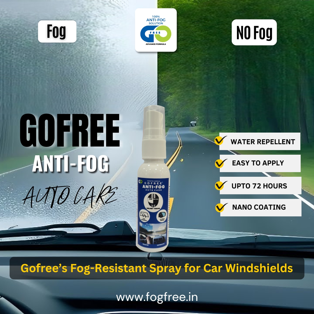 GoFree: Best Anti Fog Spray for Car in India – Drive Clear, Drive Safe