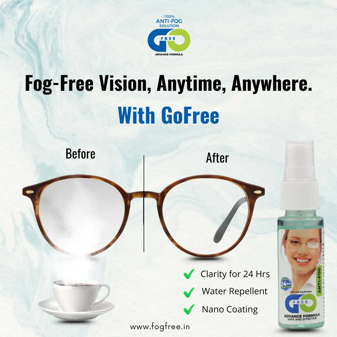 Clear Vision Made Easy with Anti Fog Glass Lenses in India – GoFree