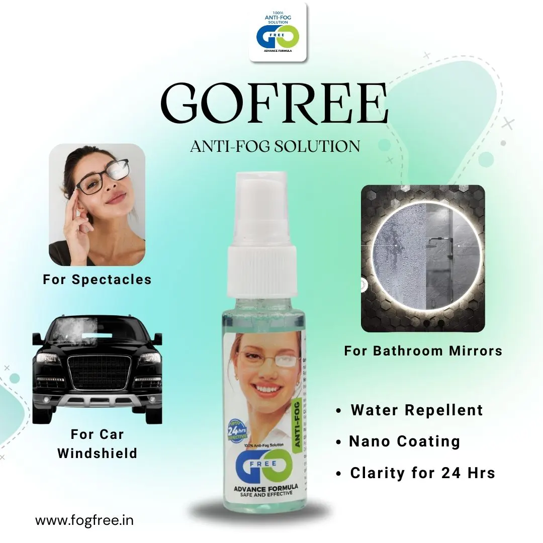 GoFree: The Trusted Anti-Fog Spray for Bathrooms in India
